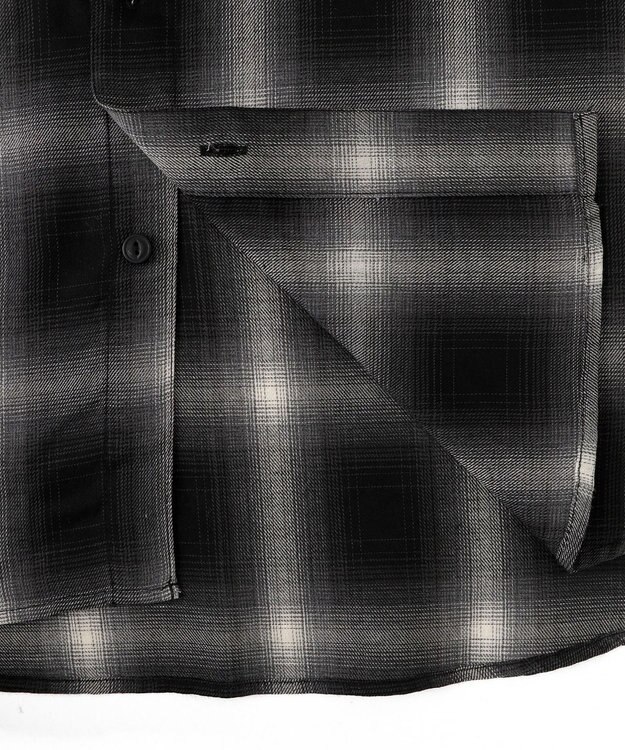 WEGO 【ユニセックス着用ITEM/SMLサイズ展開】オンブレチェックシャツ（LS） 柄1