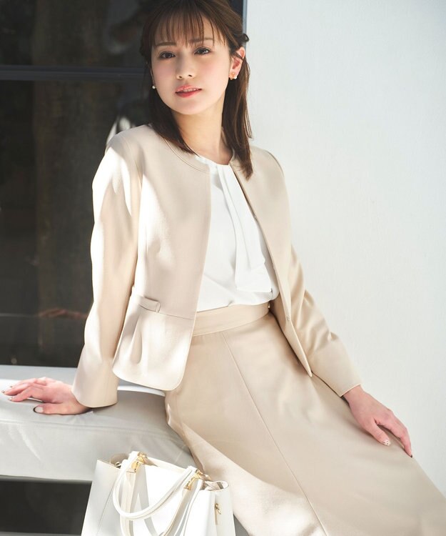 ANY SIS S 【低身長企画】ライトドビー スカート ベージュ