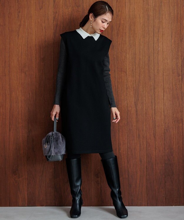 組曲 【WEB限定・2SET】ジャンスカツインセット チャコール×ブラック系