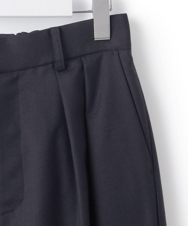 23区 【セットアップ対応】TWサキソニー タックワイド パンツ ネイビー系