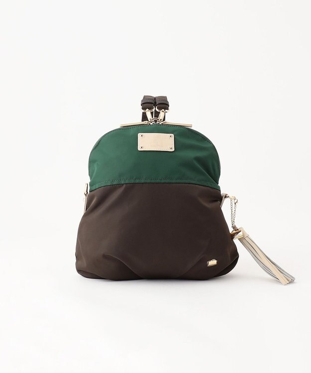 LA BAGAGERIE ウォータープルーフナイロン　リュック＆ショルダーバッグ ダークグリーン