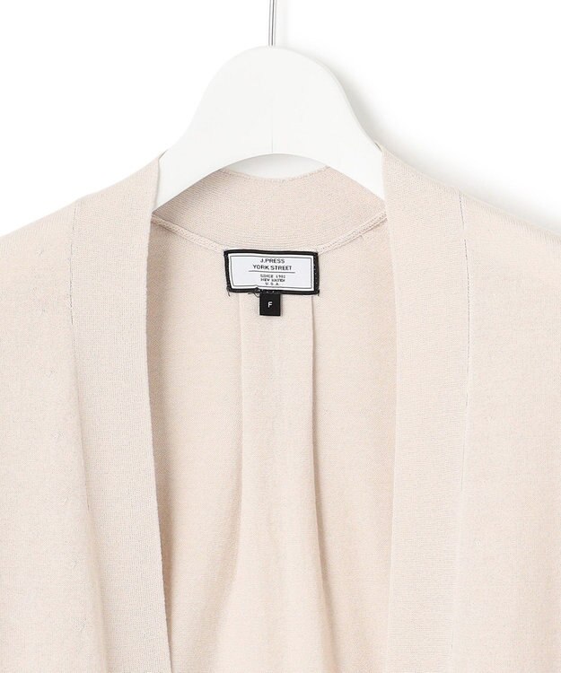 J.PRESS YORK STREET 【WOMEN】シアーカーディガン ライトグレー系
