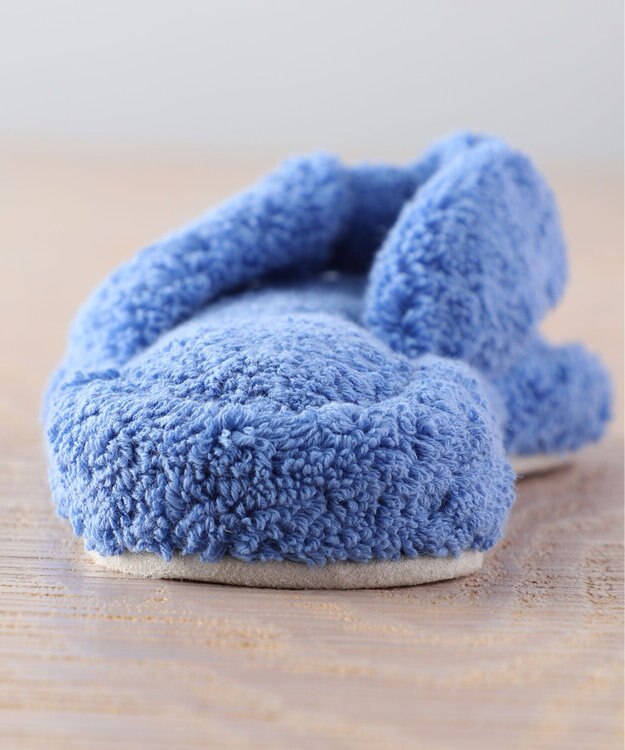 UCHINO タオルサンダルスリッパ「リラックス」【Sサイズ21-23cm】洗えるスリッパ ブルー