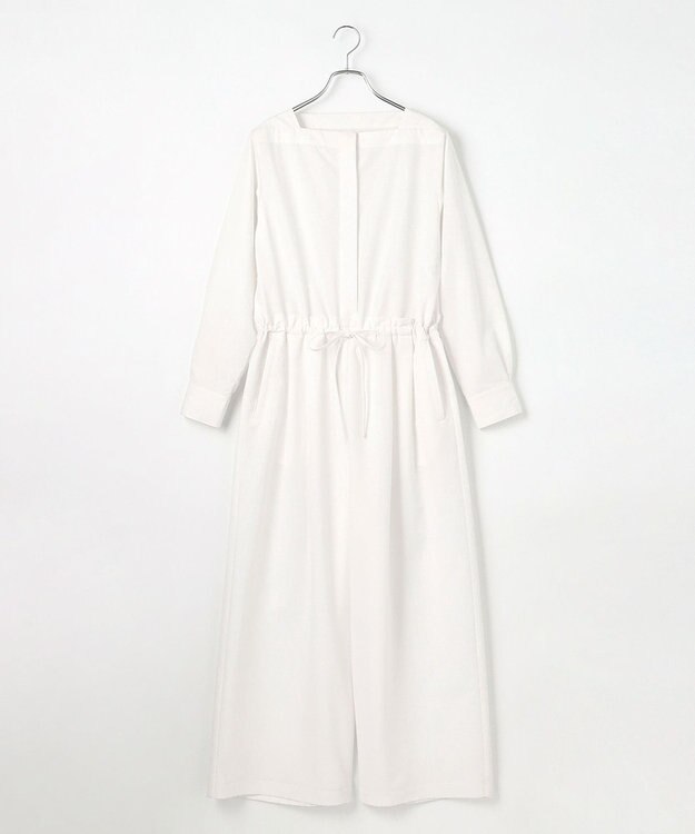 #Newans スクエアネックジャンプスーツ ホワイト