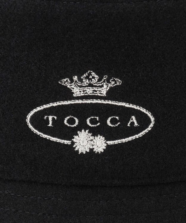 TOCCA 【リバーシブル・洗える】INSIDE LACE BUCKET HAT バケットハット ブラック系