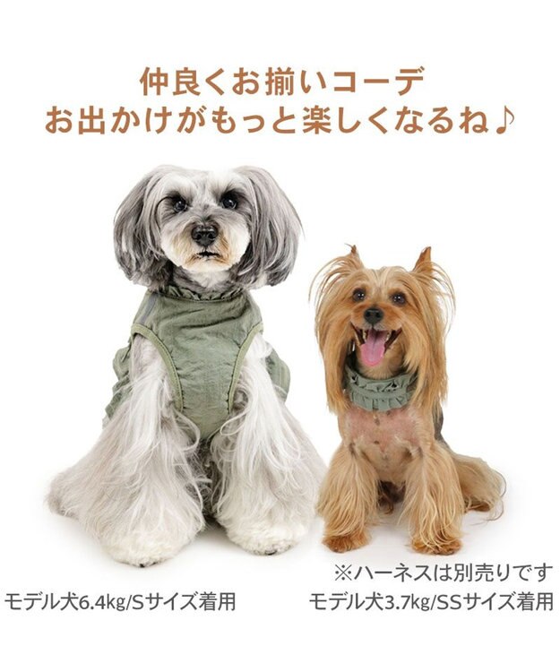 PET PARADISE ペットパラダイス ペタルオリーブ首輪 ＳＳ カーキ