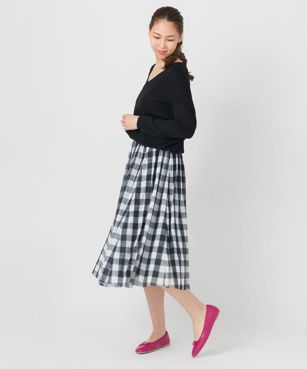 ONWARD Reuse Park 【組曲】スカート春夏 ブラック