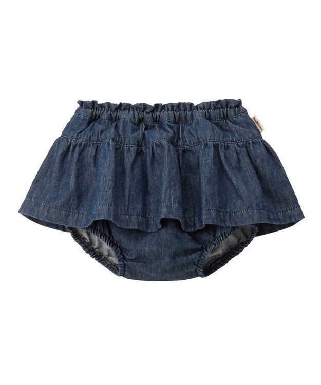 MIKI HOUSE HOT BISCUITS 【70-90cm】 スカート付ブルマ インディゴブルー