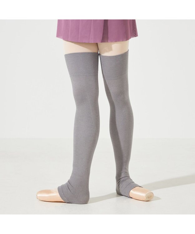 Chacott レッグウォーマー ロング丈 （サーモギア(R)糸使用） グレー