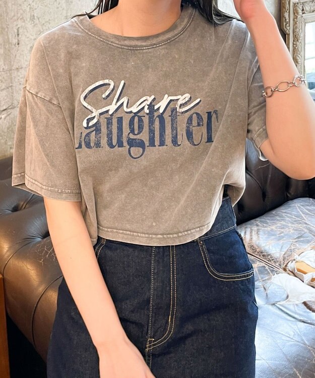 WEGO ヴィンテージウォッシュショートT グレーその他