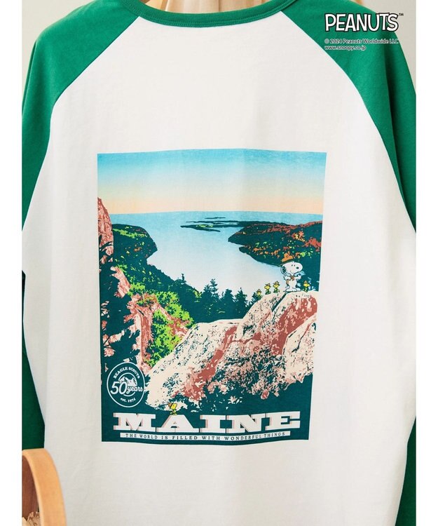 AMERICAN HOLIC ラグランフォトプルオーバー／ＰＥＡＮＵＴＳ Green