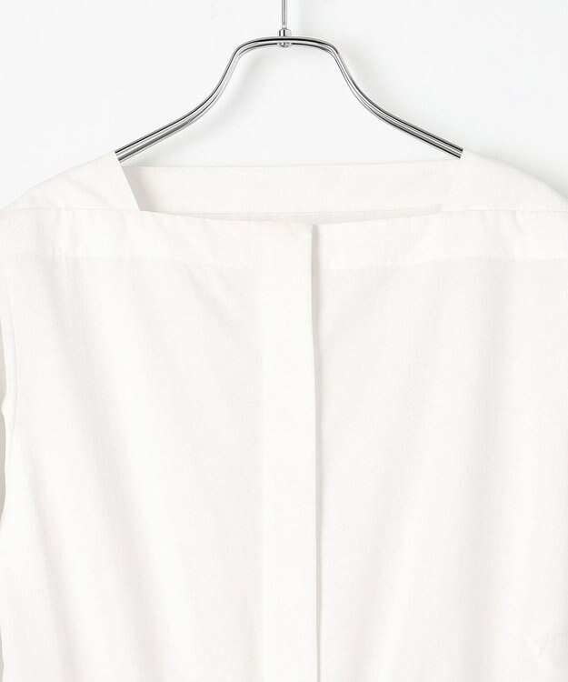 #Newans スクエアネックジャンプスーツ ホワイト