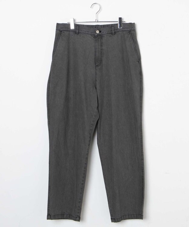 WEGO デニムイージーワイドパンツ グレー