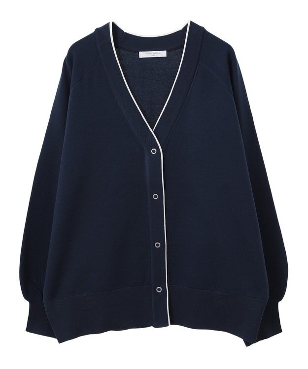 Green Parks スポンディッシュＶネックカーディガン Navy