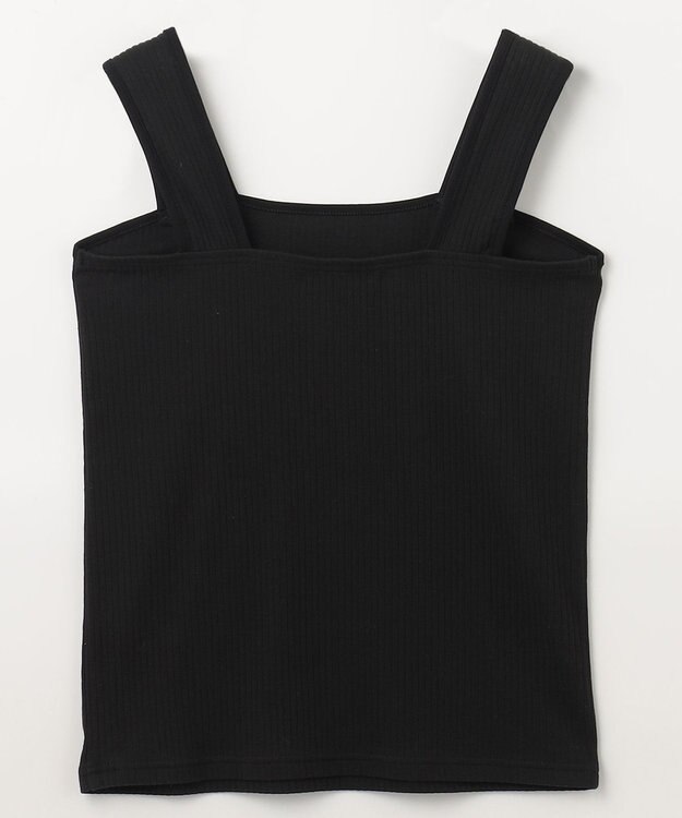 ANY スクエアタンクトップ ブラック