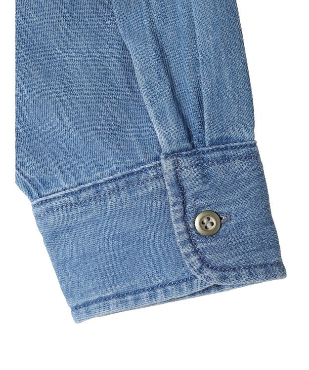 AMERICAN HOLIC デニムＷポケットＡラインワンピース Light Indigo