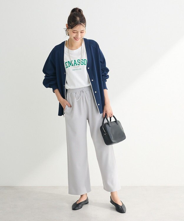 Green Parks スポンディッシュＶネックカーディガン Navy