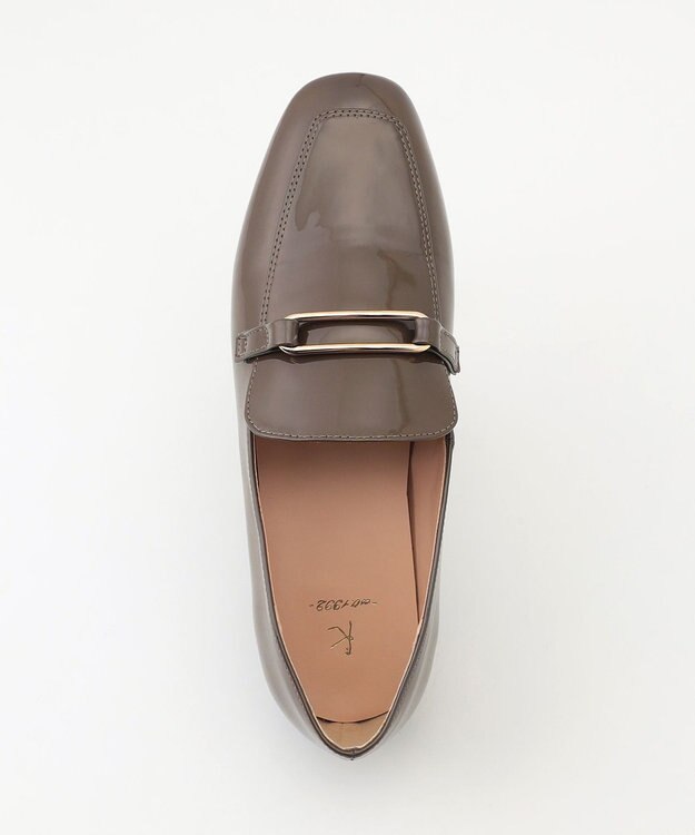 組曲 スクエアトゥローファー ブラウン系