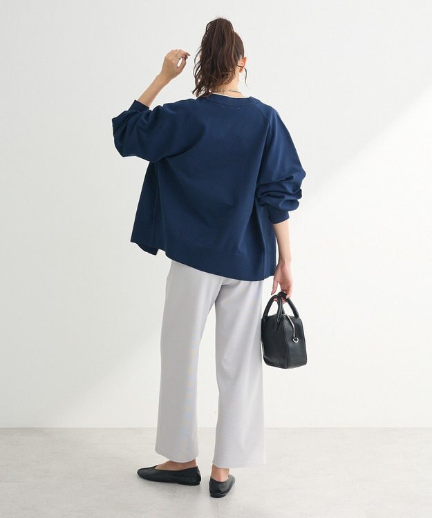 Green Parks スポンディッシュＶネックカーディガン Navy