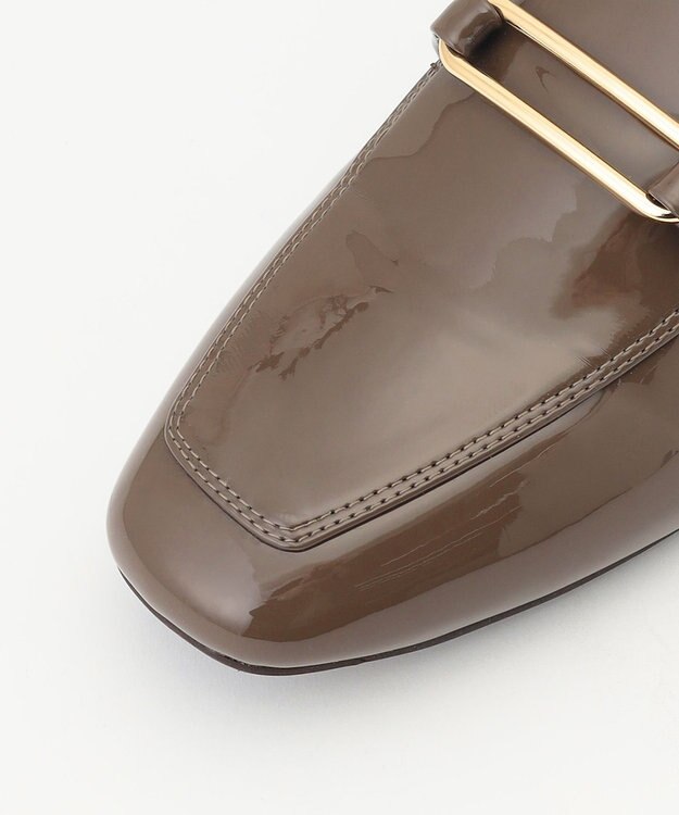 組曲 スクエアトゥローファー ブラウン系