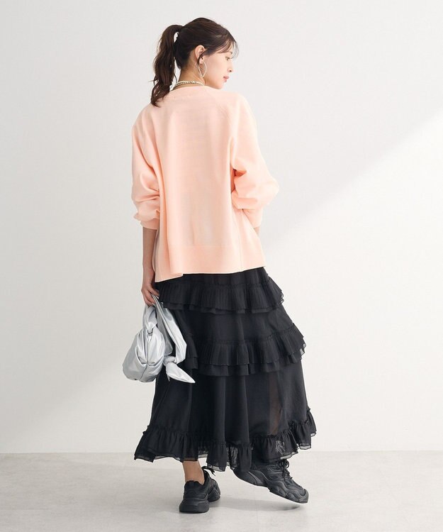 Green Parks スポンディッシュＶネックカーディガン Pink