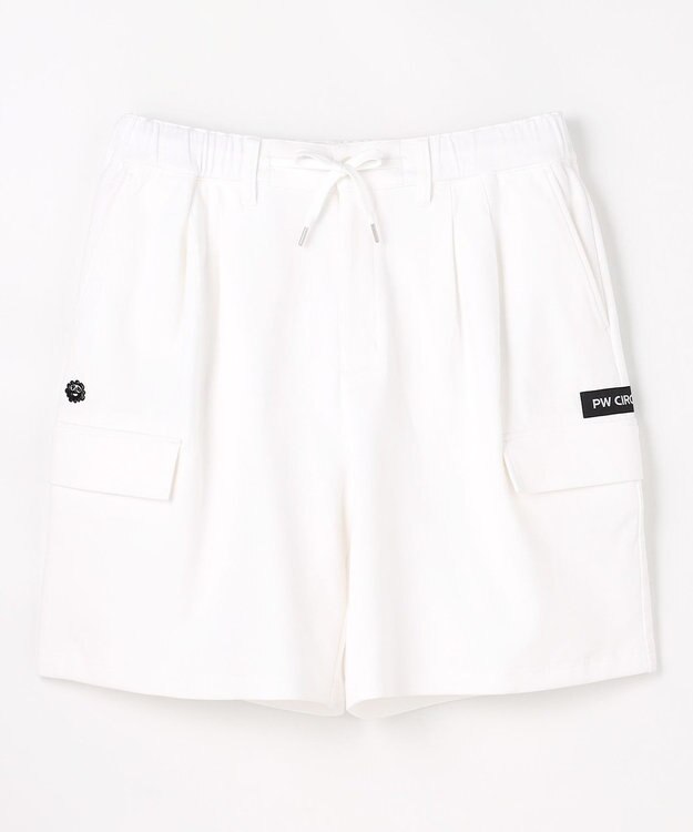 PW CIRCULUS 【MEN】ワイドハーフパンツ ゴルフ ホワイト系