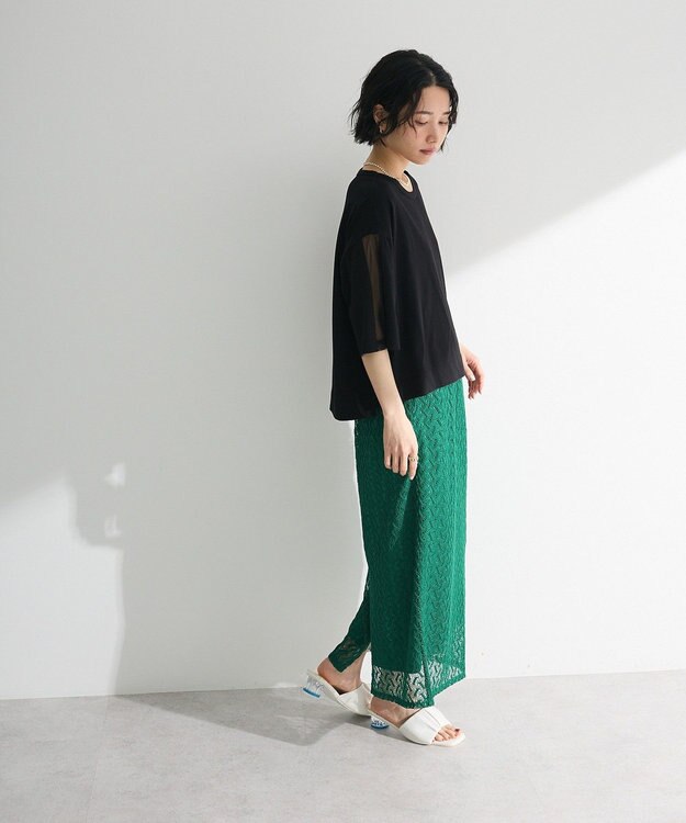 Green Parks 今年っぽチュールドッキングプルオーバー Black