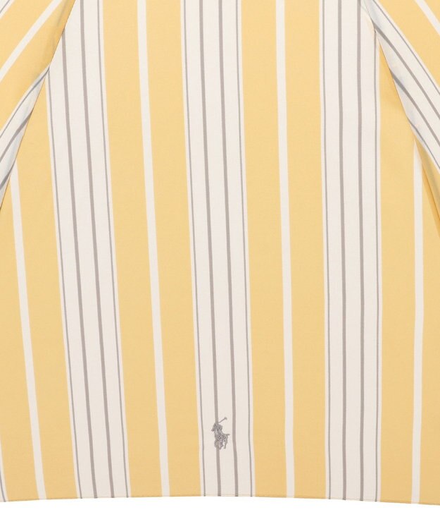 MOONBAT POLO RALPH LAUREN(ポロ ラルフローレン) 長傘 ソフトストライプ ポロポニー ワンポイント レモンイエロー