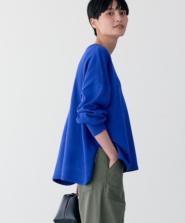 AMERICAN HOLIC センターシームラウンドニットプルオーバー Blue