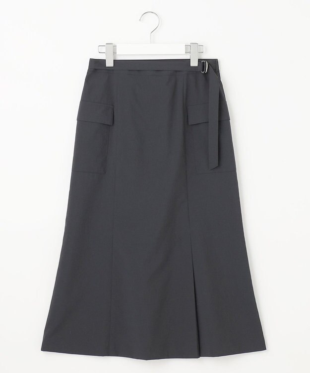 J.PRESS LADIES S 【洗える・イージーケア】ソフトタイプライター マーメイド スカート ネイビー系