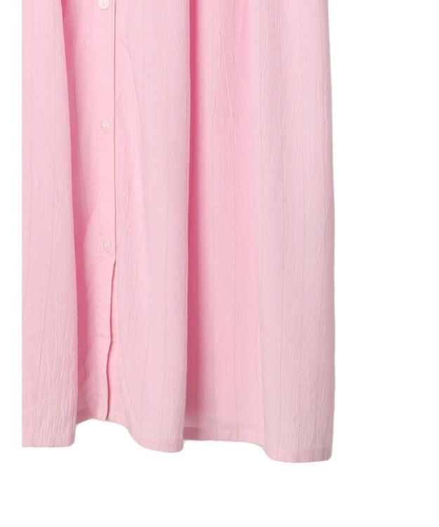 earth music&ecology レーヨンストライプワンピース Pink