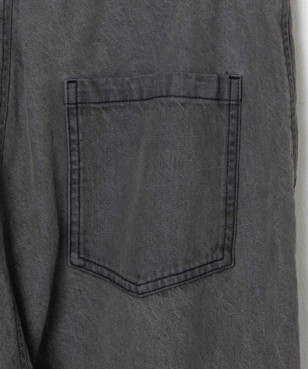 WEGO デニムイージーワイドパンツ グレー