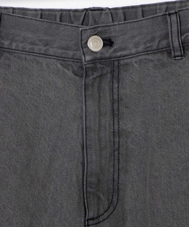 WEGO デニムイージーワイドパンツ グレー