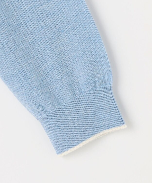 J.PRESS LADIES アーガイル ツイン ニット ソフトブルー系