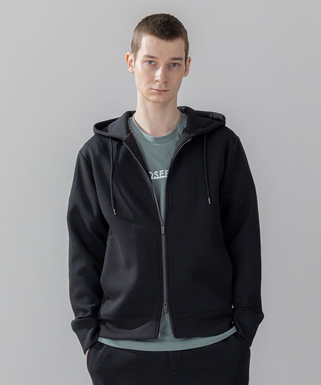 JOSEPH HOMME 【WEB・一部店舗限定 】 ダブルジャージー / ZIP UPパーカー ブラック系