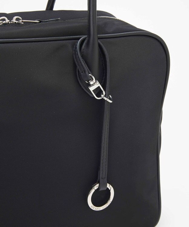 TOPKAPI 【Breath TOPKAPI】PRIM プリム ナイロン ラウンドスクエア ボストン トートバッグ チャーム付き　A4 / 軽量 ブラック