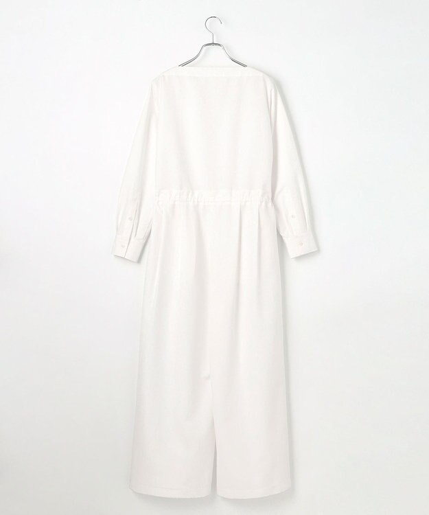 #Newans スクエアネックジャンプスーツ ホワイト