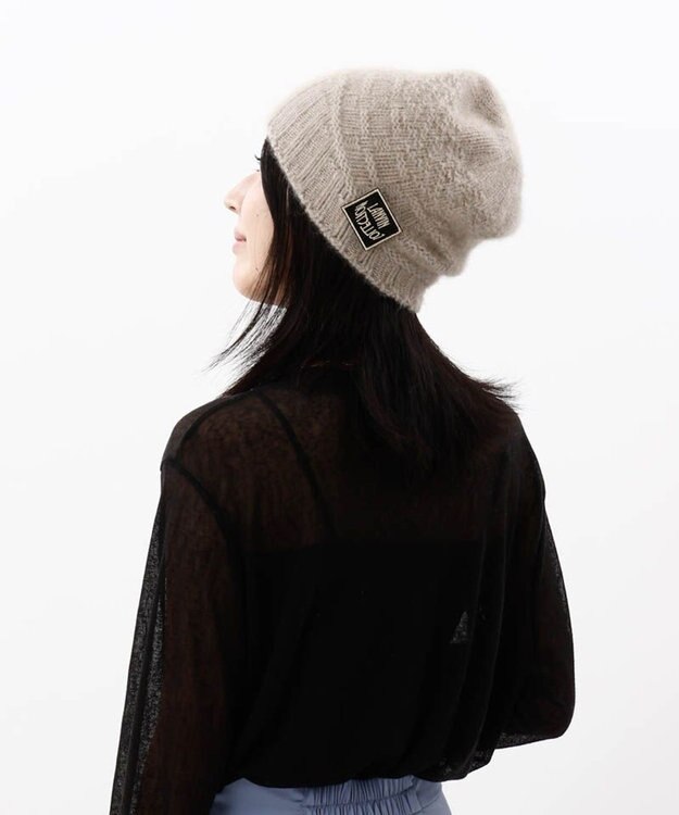 AURORA 【 LANVIN COLLECTION（ランバン コレクション） 】斜め切り替えニットワッチ ベージュ