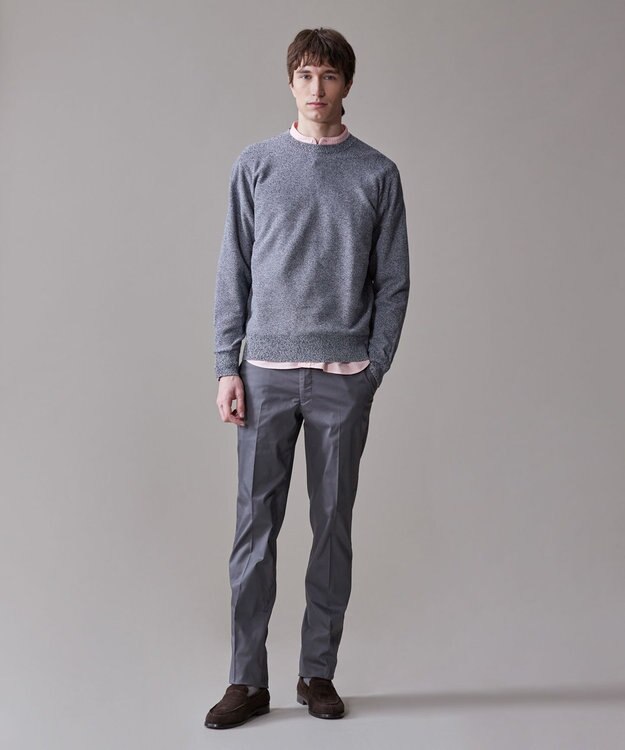 J.PRESS MEN 【ストレッチ】グリストーンダンプ ステムテーパードパンツ グレー系