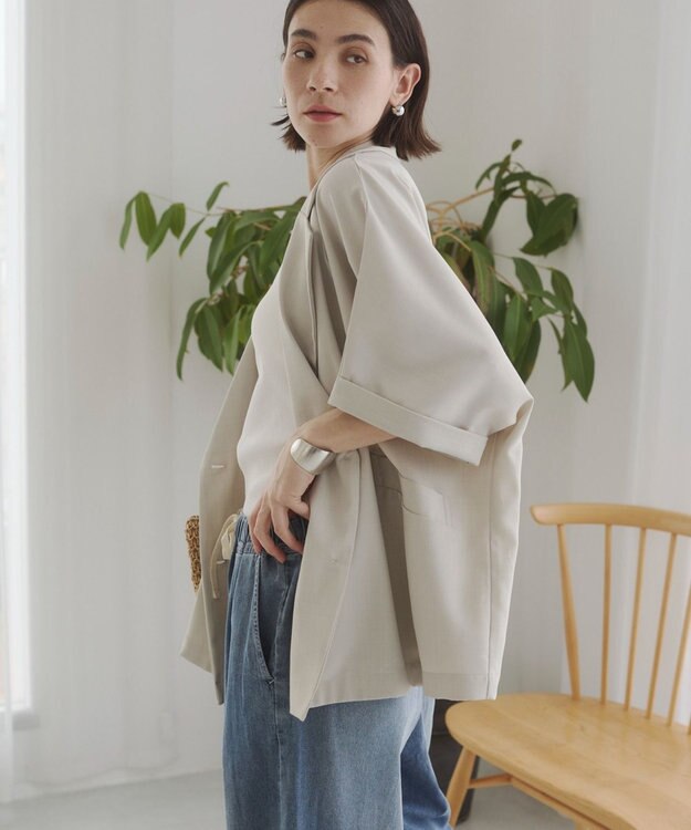 WEGO 【ANGIE VINTAGE】ハーフスリーブジャケット ホワイトその他