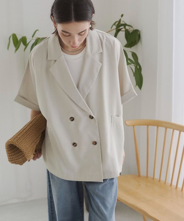 WEGO 【ANGIE VINTAGE】ハーフスリーブジャケット ホワイトその他