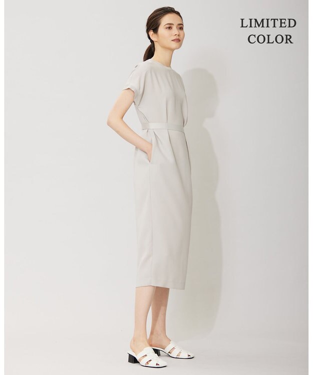 ICB 【接触冷感・UVケア・速乾・洗える】FluidBackSatin ワンピース トープ系［WEB限定］