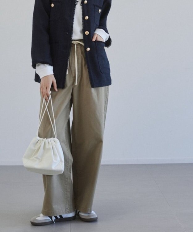 WEGO 【ANGIE VINTAGE】ツイルイージーパンツ ベージュ