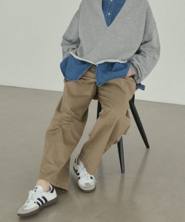 WEGO 【ANGIE VINTAGE】ツイルイージーパンツ ベージュ