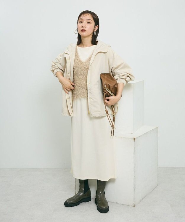 Green Parks ・ＥＬＥＮＣＡＲＥ　ＤＵＥ　ワイドマウンテンパーカー Ivory