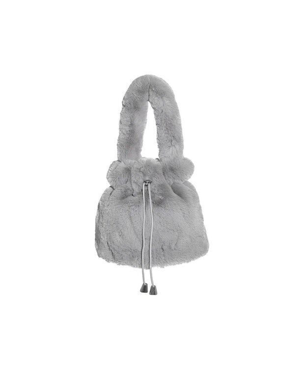 earth music&ecology アーチハンドルファーバッグ Gray