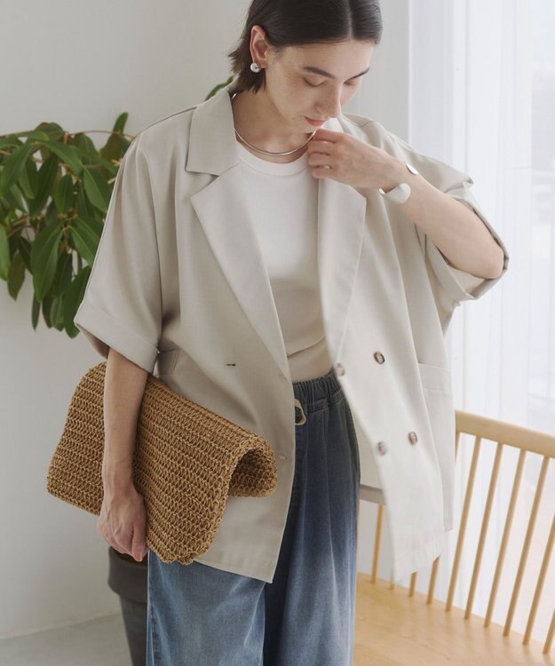 WEGO 【ANGIE VINTAGE】ハーフスリーブジャケット ホワイトその他