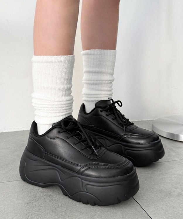 WEGO 厚底スニーカー ブラック