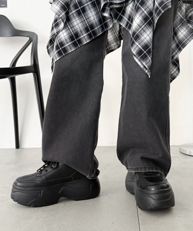 WEGO 厚底スニーカー ブラック