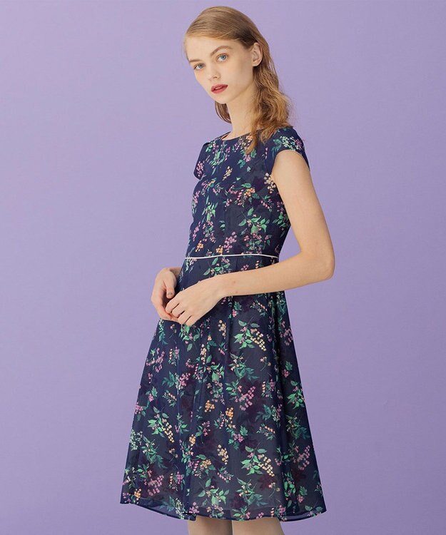 TOCCA 【洗える！】WATERCOLOR HARMONY ドレス ネイビー系